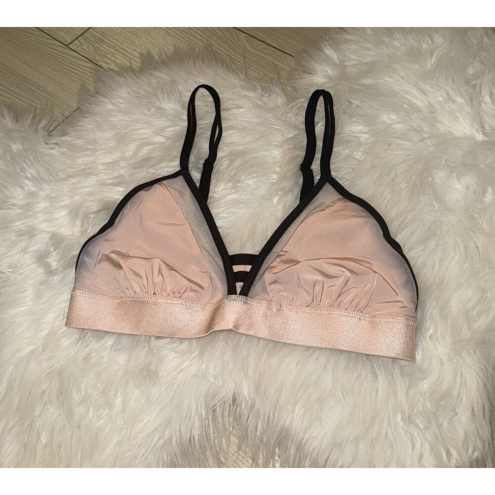 Soma TellTale Triangle Bralette Bra Unlined Wire Free Womens S Small Pink